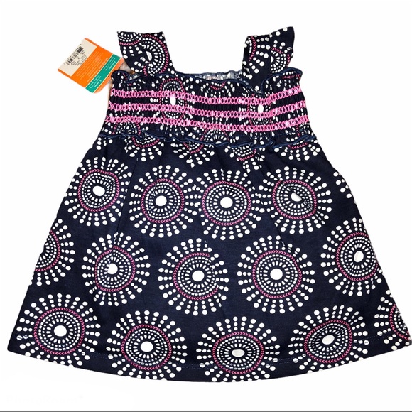 Carter’s Baby Girl 3 M Navy Dress Smock Top - Picture 4 of 4